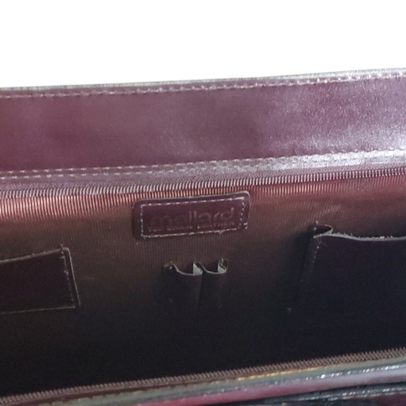 Leather computer bag with shoulder strap - Picture 8 of 16
